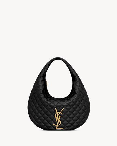 Saint Laurent Icare Medium Quilted Shoulder Bag Woman 858160 Black