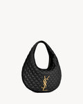 Saint Laurent Icare Medium Quilted Shoulder Bag Woman 858160 Black - 2