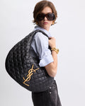 Saint Laurent Icare Medium Quilted Shoulder Bag Woman 858160 Black - 5