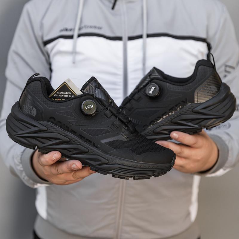 The North Face GTX Gore-Tex Trail Running Sneakers Man NS95POIA Black - 4