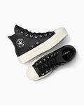 Converse Chuck Taylor All Star Platform Western Glam Half Woman A15473C Black - 5