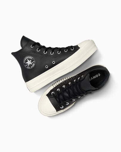 Converse Chuck Taylor All Star Platform Western Glam Half Woman A15473C Black - 5
