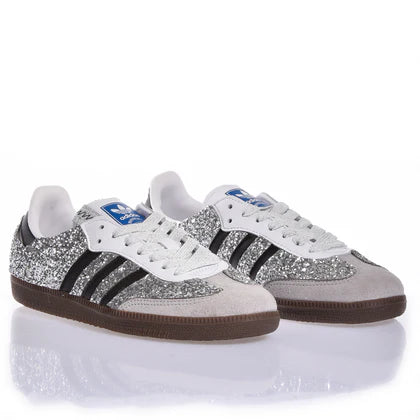 Adidas Superstar Black And Silver Glitter Sneakers Woman ID4188 Silver