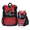 Smiggle Bags Mini Mouse Backpack 17 Inch School Kids 2979 Black&Red - 1