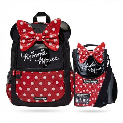 Smiggle Bags Mini Mouse Backpack 17 Inch School Kids 2979 Black&Red