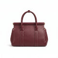 Loro Piana Loom Luxury Women's Bag Leather Goods Loom – Length 21 cm, Width 32 cm L32 Burgundy - 3