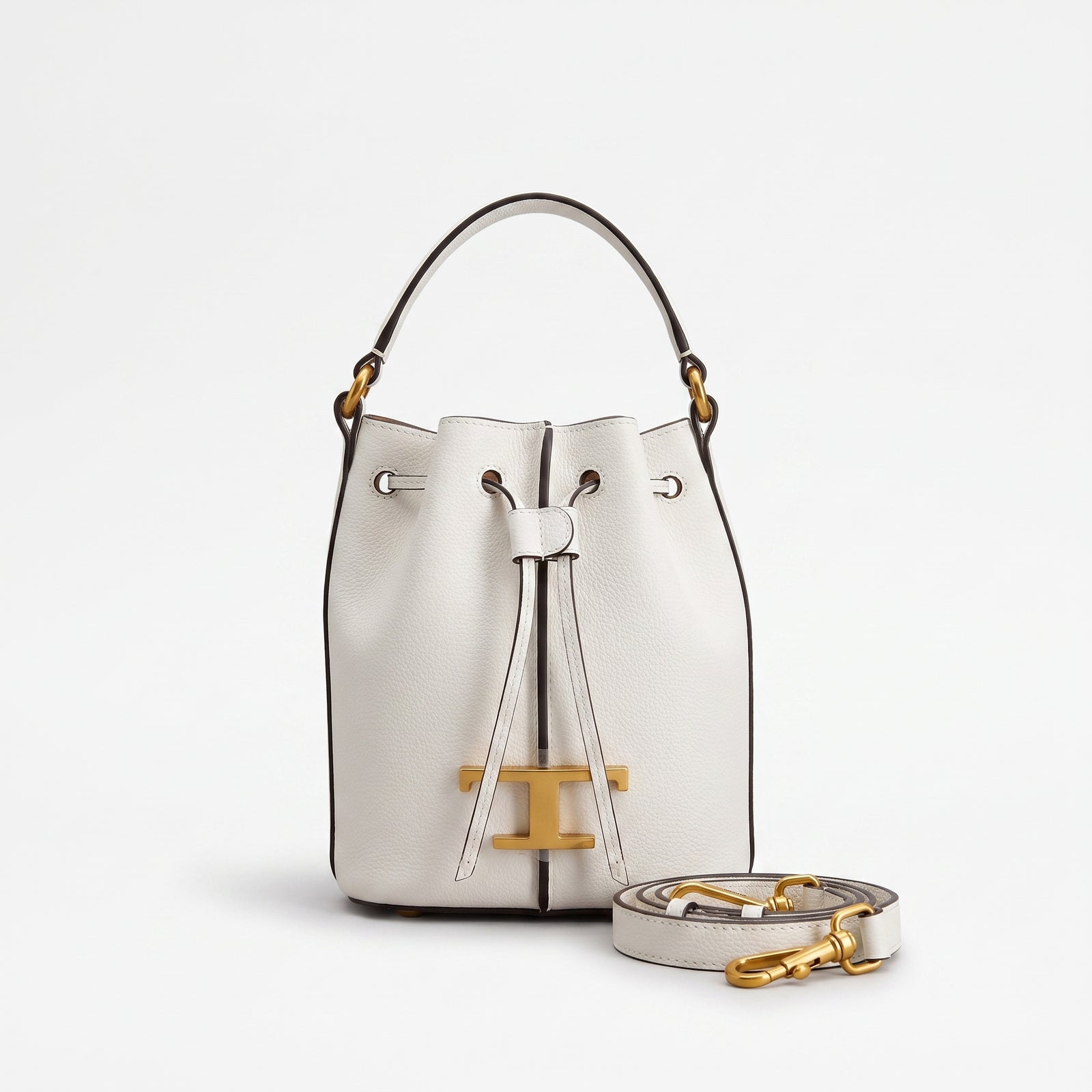 Tod's Bucket Bag with Charm – Dimensions: 20 cm (length) x 20 cm (width) Woman 8817 White - 1