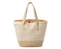 Celine Raffia Tote Bag With Calfskin Leather Trim Woman CEL 213 Beige - 3