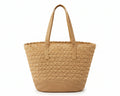Celine Raffia Tote Bag With Calfskin Leather Trim Woman CEL 213 Brown - 3