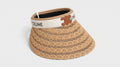Celine Raffia Tote Bag With Calfskin Leather Trim Woman CEL 213 Brown - 4