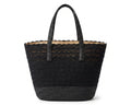 Celine Raffia Tote Bag With Calfskin Leather Trim Woman CEL 213 Black - 3