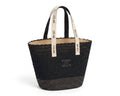 Celine Raffia Tote Bag With Calfskin Leather Trim Woman CEL 213 Black - 2