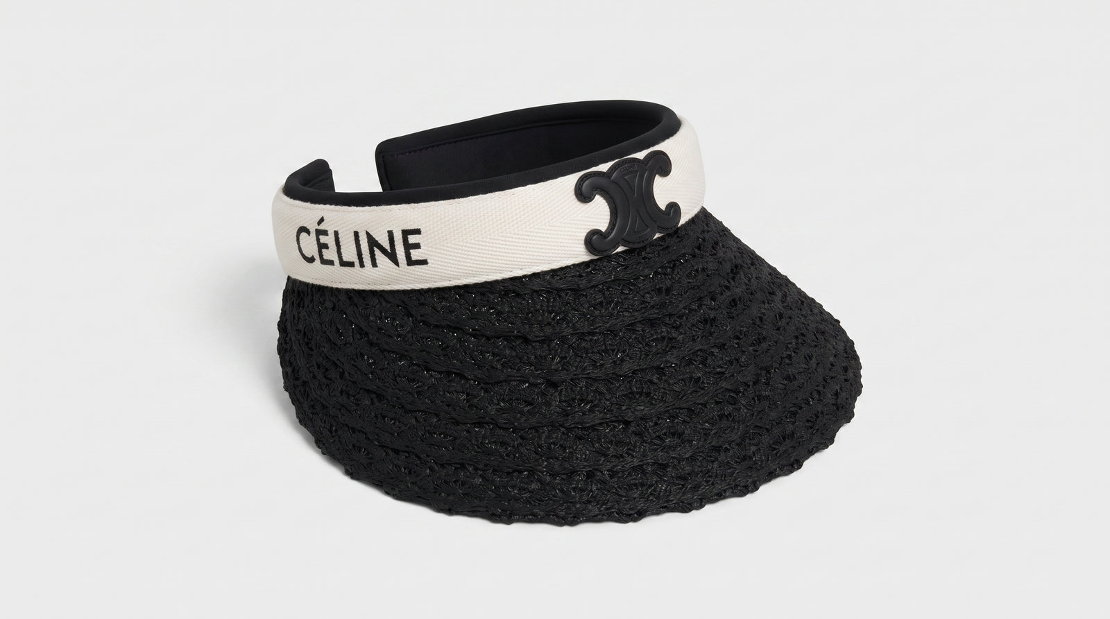 Celine Raffia Tote Bag With Calfskin Leather Trim Woman CEL 213 Black - 4