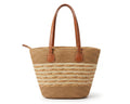 Loewe Raffia Tote Bag With Calfskin Leather Trim Woman LOW 230 Brown - 3