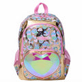 Smiggle Gold Radiant Classic Iridescent and Metallic Backpack with Lunch Bag School Kids 2979 Gold - 2
