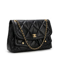 Chanel Maxi Handbag in Black Lambskin Leather Length 25 cm - Width 40 cm Mirorr Woman AP5678 Black - 2