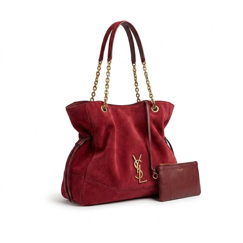 Saint Laurent Jamie shopping Leather Length 33 cm - Width 15 cm Shoulder Bag Mirror For Women 809824 Burgundy - 2