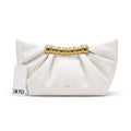 JW PEI - Leia Pleated Clutch in Vegan Leather 15 cm - Width 20 cm Mirror Woman 006 White - 1