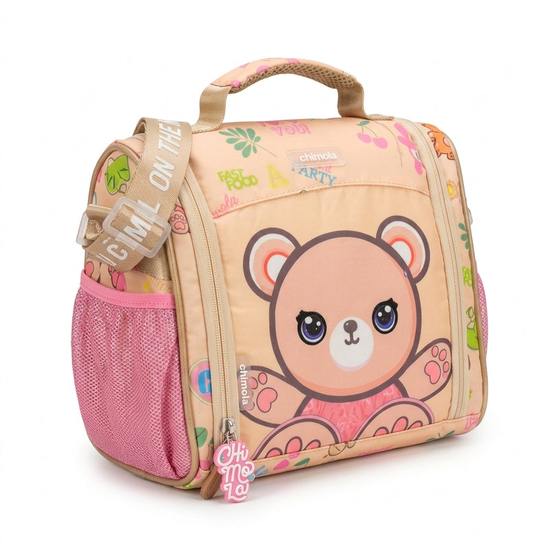 Chimola Gatito With A Bear Design Bag School Kids Size (18) 2978 Beige - 6
