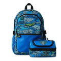 Smiggle Bags dinosaur Backpack with Lunch Bag School Kids 2980 Blue - 1