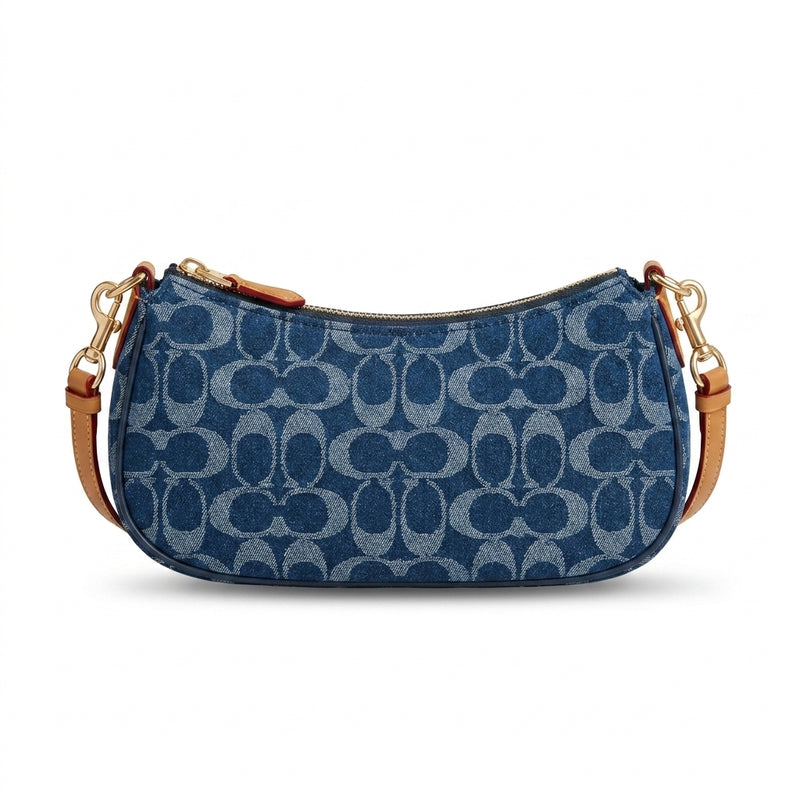 Coach - Ashton Bag In Signature Denim Length 12 cm - Width 24 cm Mirorr Women C076 Jeans - 3