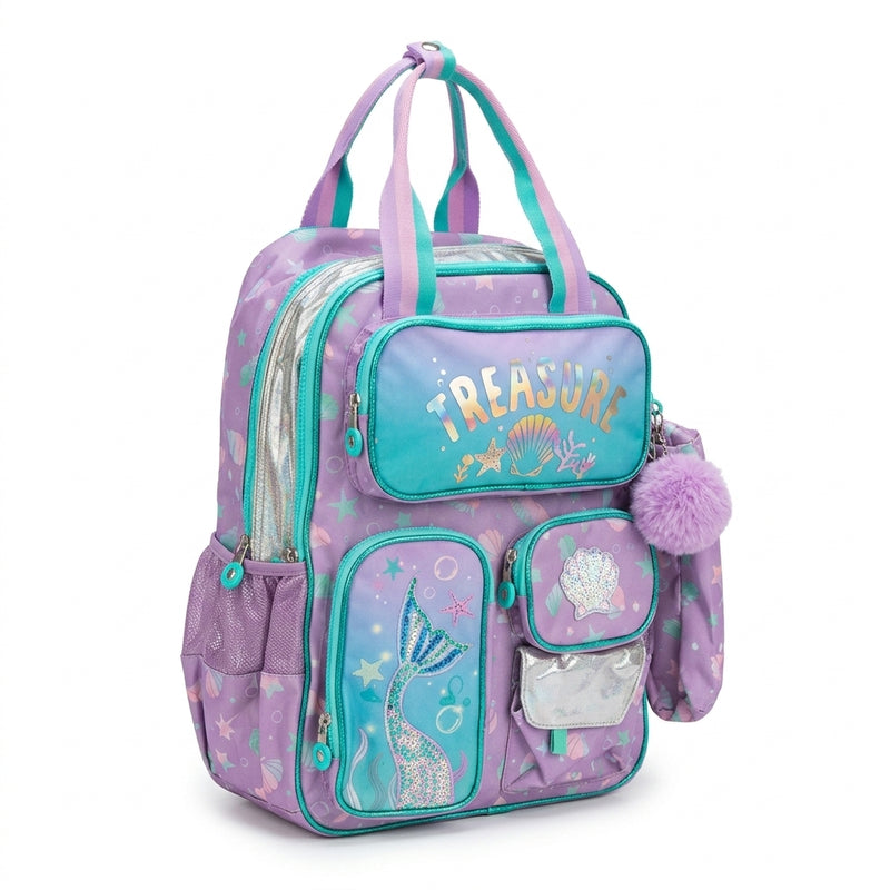 Jasminestar 3PCS Backpacks For Girls School Backpacks For Students Kids 2975 Purple - 3