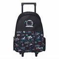 Smiggle Bags Space Man Trolley Backpack with Lunch Bag School Kids 2981 Black - 2