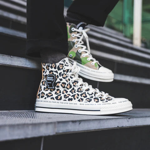 Converse X Brain Dead Collaboration Cabinet Noir Woman A03279 Tiger - 6