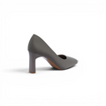 Fashion Women High Heels Square Toe Shoes 0759-6 Gray - 2