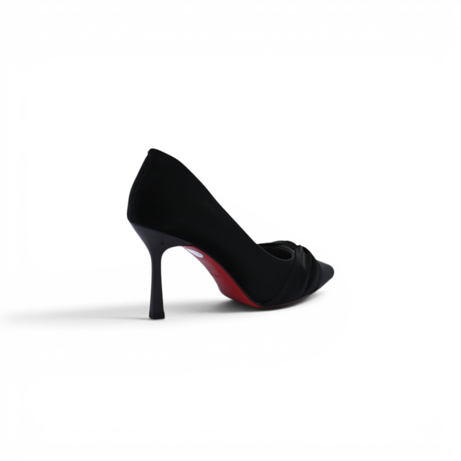 Pointed Stiletto Heel Shoes In Faux Suede Woman 25301 Black - 2