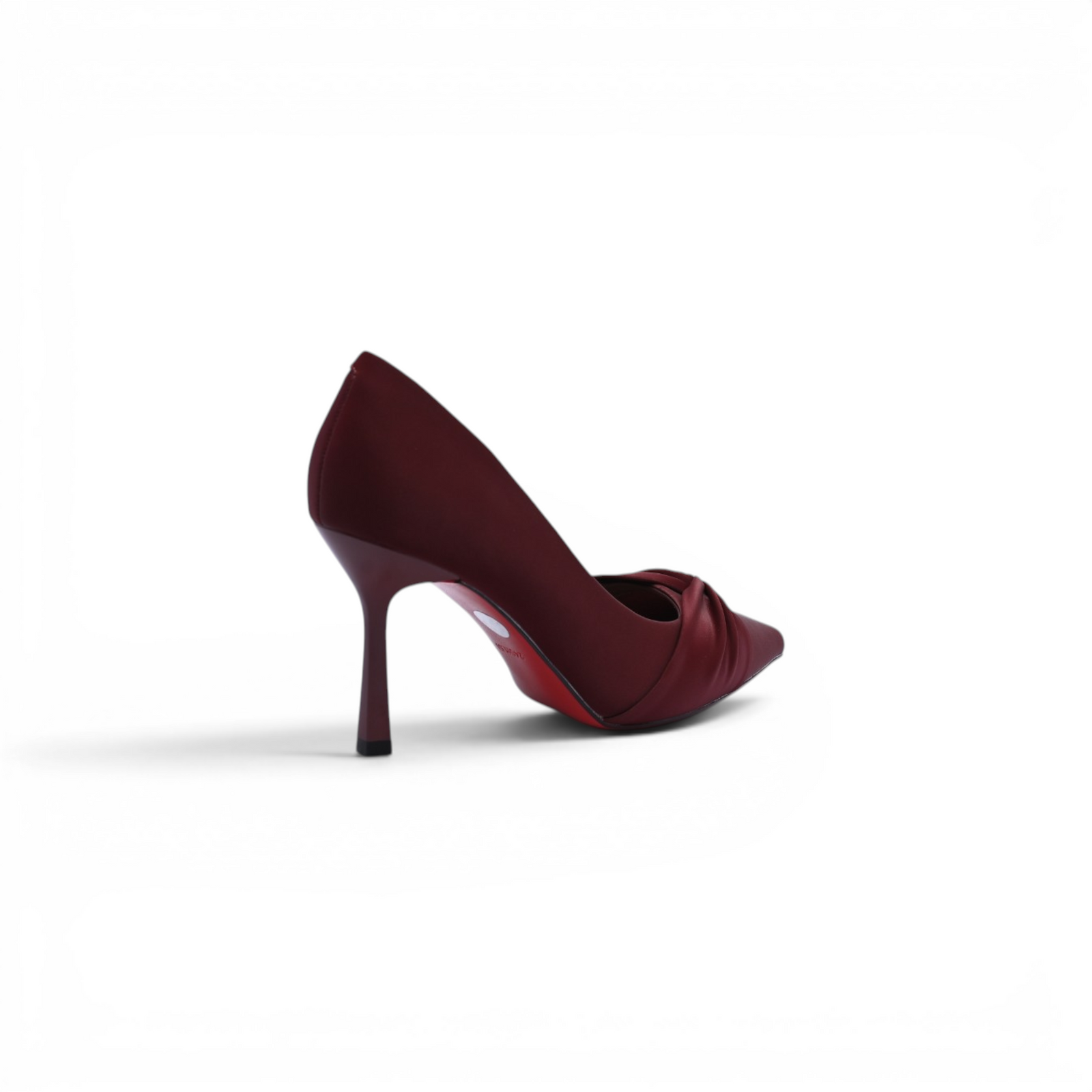 Pointed Stiletto Heel Shoes In Faux Suede Woman 25301 Burgundy - 2
