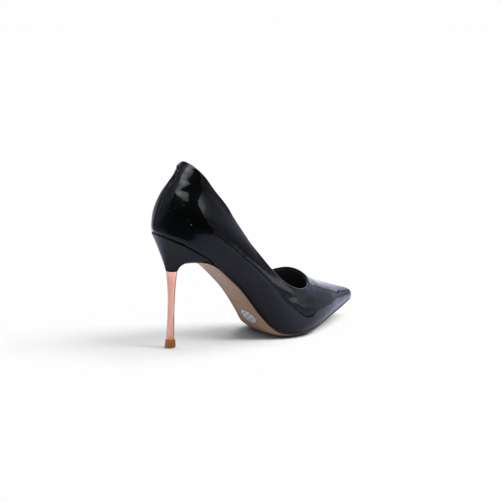 Patent Leather Pointed Stiletto Heels Woman 8811-1 Black - 2