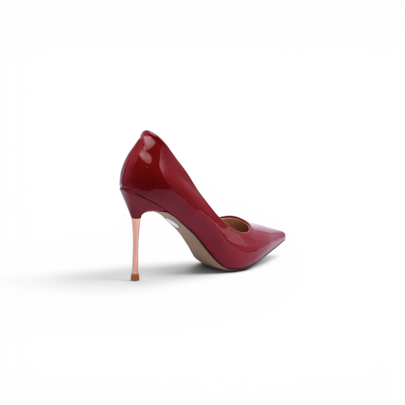 Patent Leather Pointed Stiletto Heels Woman 8811-1 Red - 2
