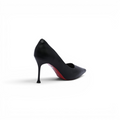 Pointed Stiletto Heel Shoes In Faux Woman 25233 Black - 2