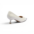 Pointed Stiletto Heel Shoes In Faux Woman 25273 Beige - 2