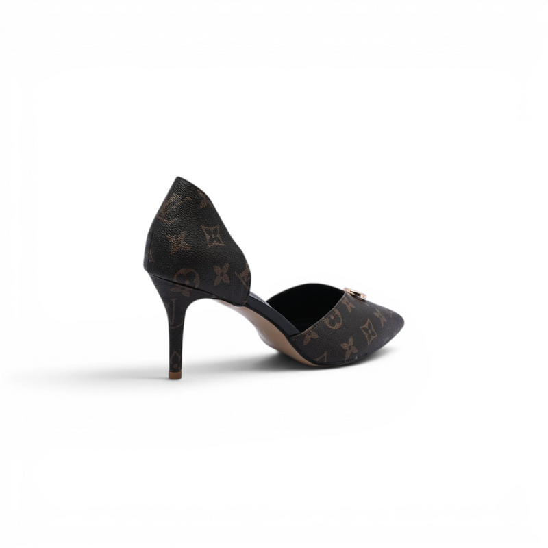 Louis Vuitton Heels Woman Box And Bag Patent Leather 2822-2 Coffee - 2