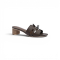 Hermes Gigi 50 Sandals Suede Goatskin Sands Woman 778 Khaki - 1