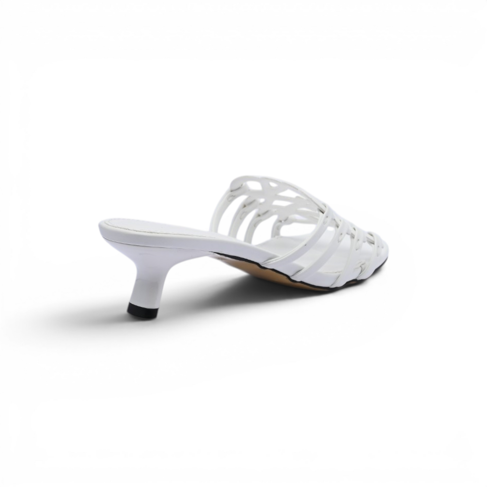 LOEWE Petal Anagram leather slides Anagram Woman 2508 White - 2