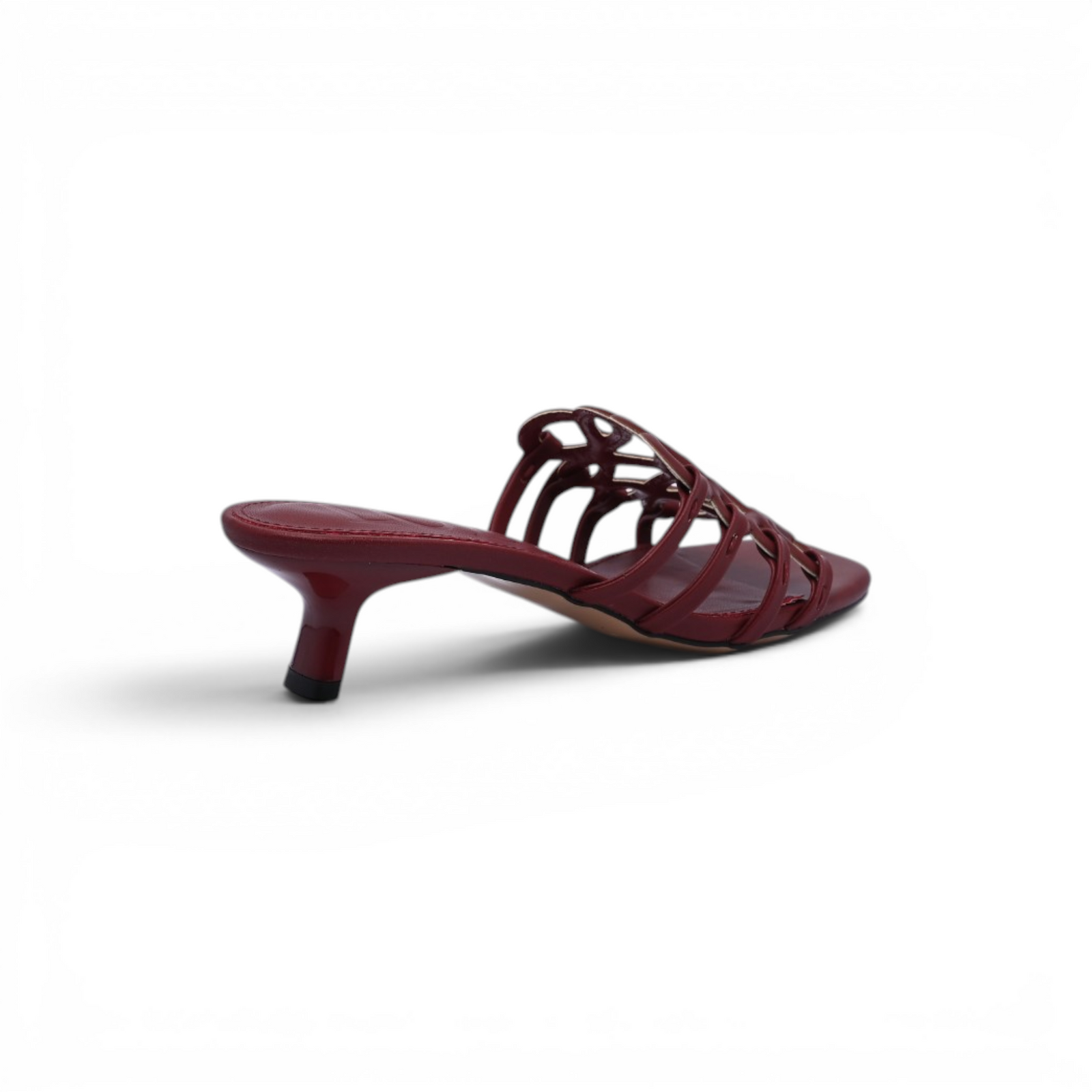 LOEWE Petal Anagram leather slides Anagram Woman 2508 Burgundy - 2