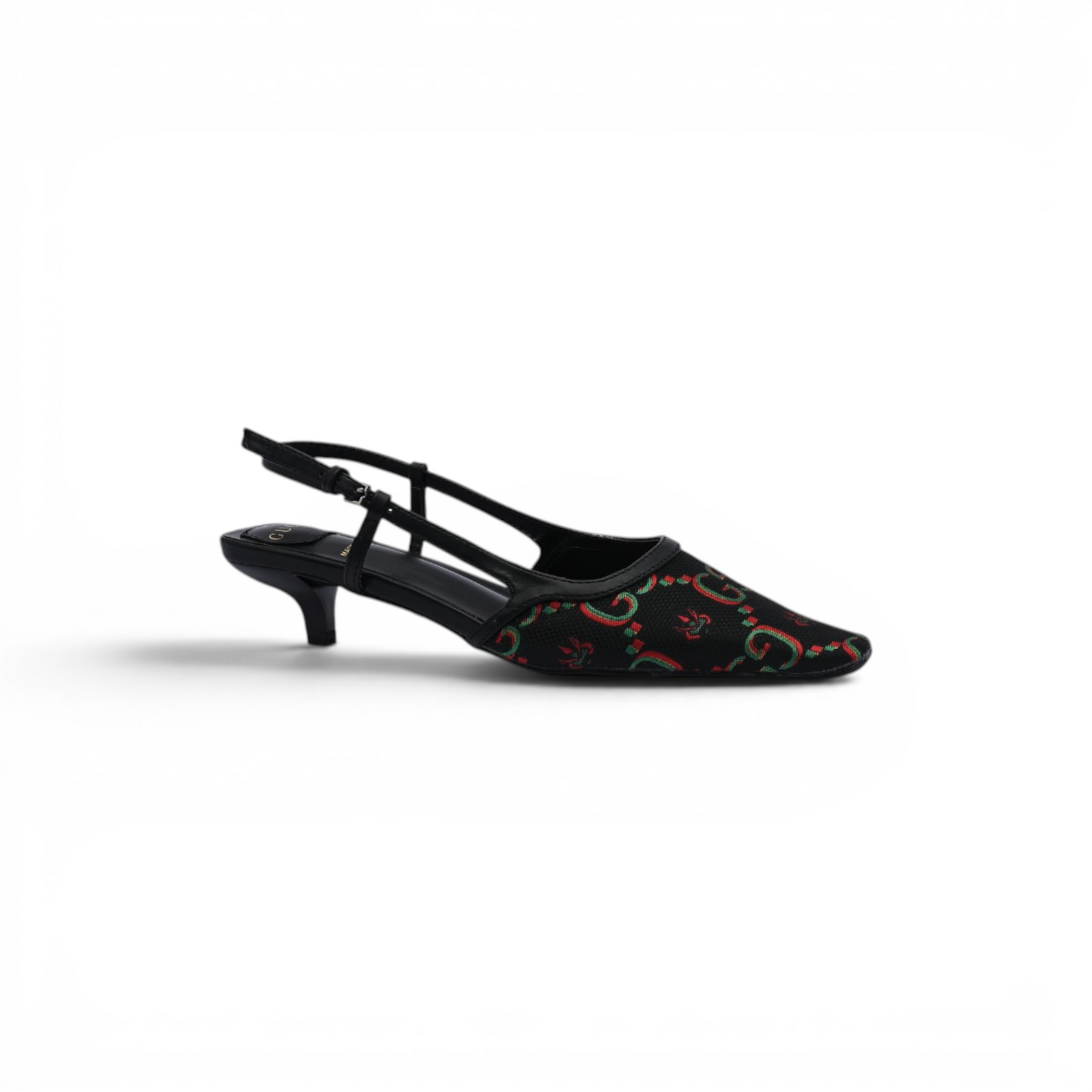 Gucci Luxury Slingback Sandals Mongoram Woman 1086-1 Black - 1
