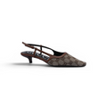 Gucci Luxury Slingback Sandals Mongoram Woman 1087-1 Havan - 1