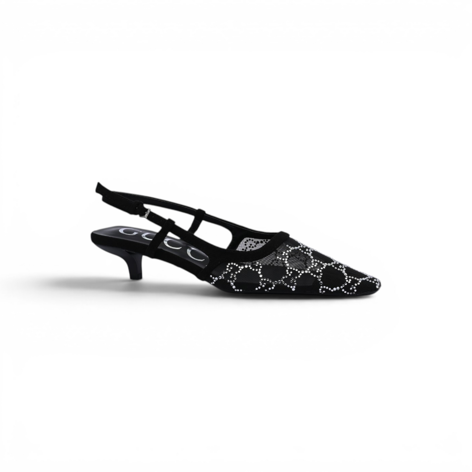 Gucci Luxury Slingback Sandals Mongoram Woman 1086 Black - 1