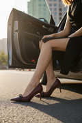 Valentino Garavani Bepointy Pumps Heels Woman V257 Burgundy - 5
