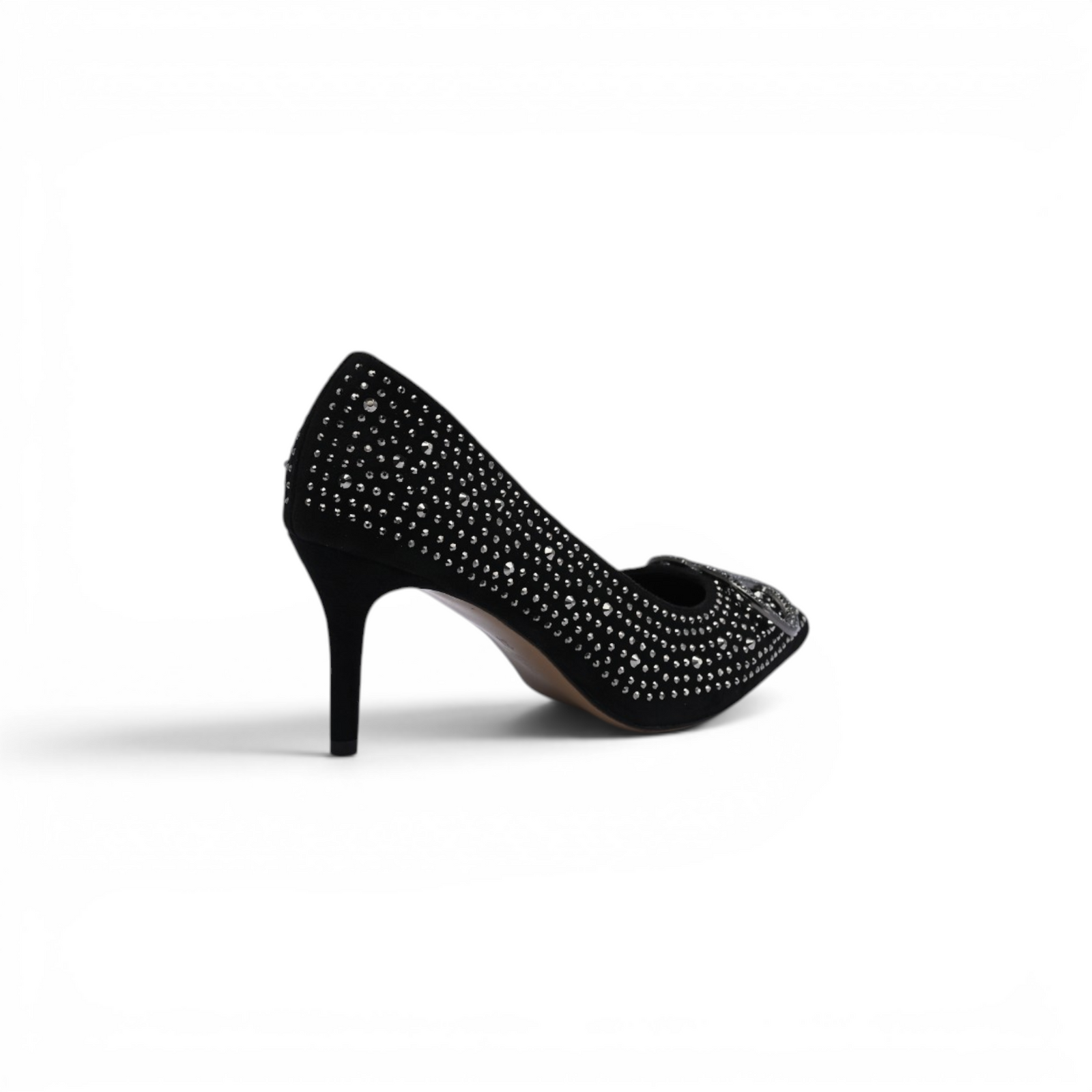 Valentino Garavani V Logo Crystal Embellished Heels Woman 1554 Black - 2