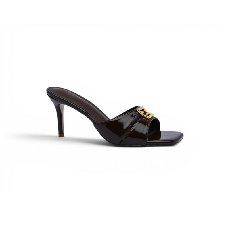 FENDI FFold mules for Fine leathers Woman 5886 Brown - 1