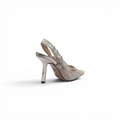 Dior Goolita Bow Crystal Mesh Mule Heels for Women 1688-2 Gold - 2