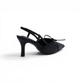 Chanel Luxury Leather Slides Designer High Heels Sandals Woman 7425 Black - 2