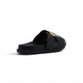 Fendi Slide Bucket Buckle Flat Slide Slipper Woman F1892-113 Black - 2