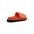 Chanel Lambskin Quilted CC Espadrille Slip On Slipper Woman 9958-8 Orange - 2