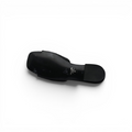 Prada Satin Crystal Logo Slide Embellished Sandals Woman 5566 Black - 5